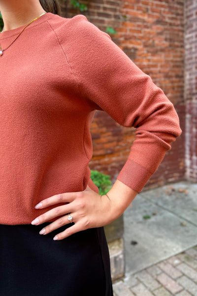 Soft Knit Sweater - TerraCotta