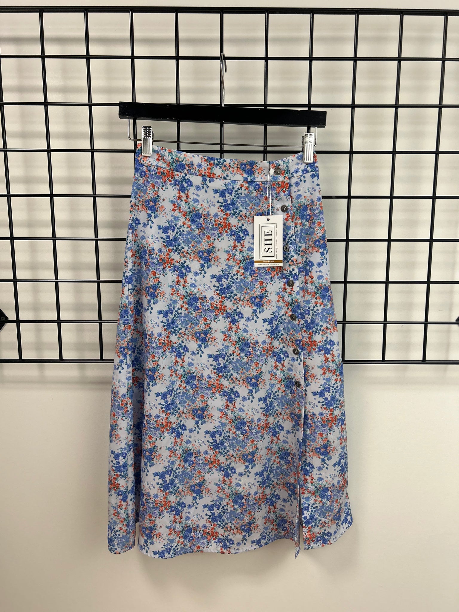 Size XSmall Blue Floral Skirt