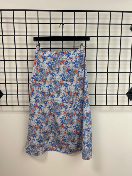 Size XSmall Blue Floral Skirt