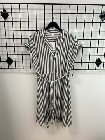 Size Large Blue Stripe Dress