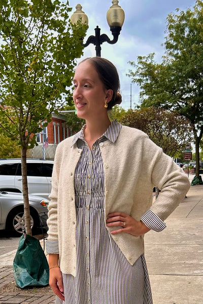 Elsie Everyday Cardigan -Cream