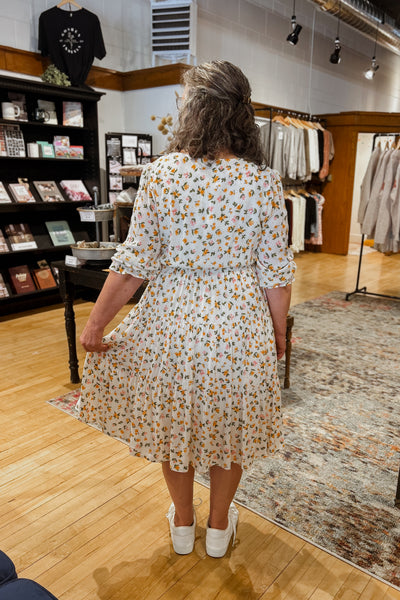 Freda Floral Midi Dress