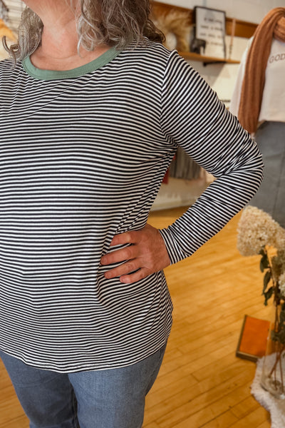 Long Sleeve Stripe Top