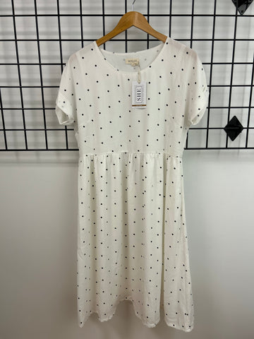 Size Small White Dot Dress