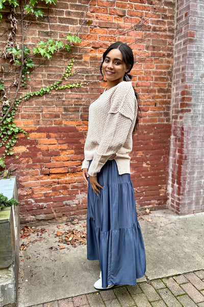 Mira Reversible Knit Sweater