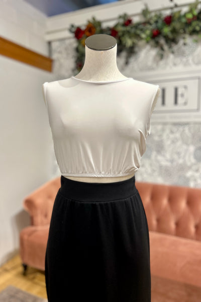 Layering Half Top - White