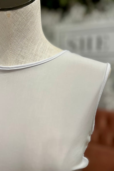 Layering Half Top - White