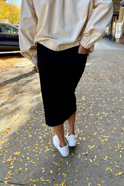 Sandra Midi Skirt - Black