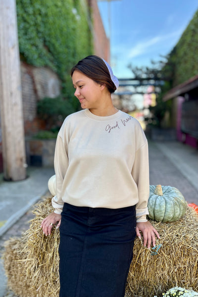 Jesus Saves Sweatshirt - Cream