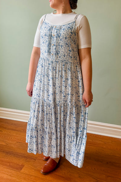 Blue Floral Cami Dress