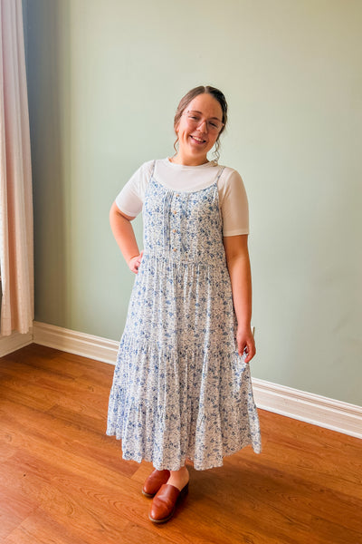 Blue Floral Cami Dress