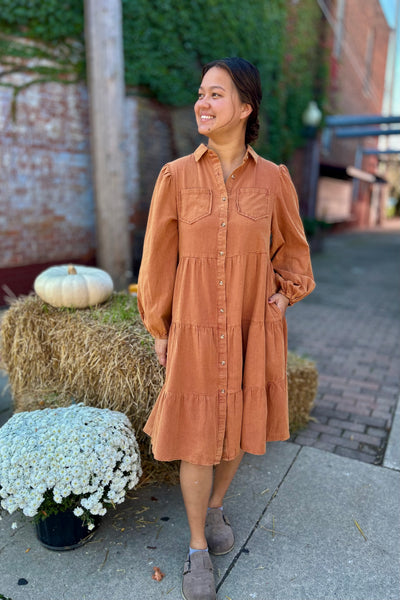 Betty Button Front Dress