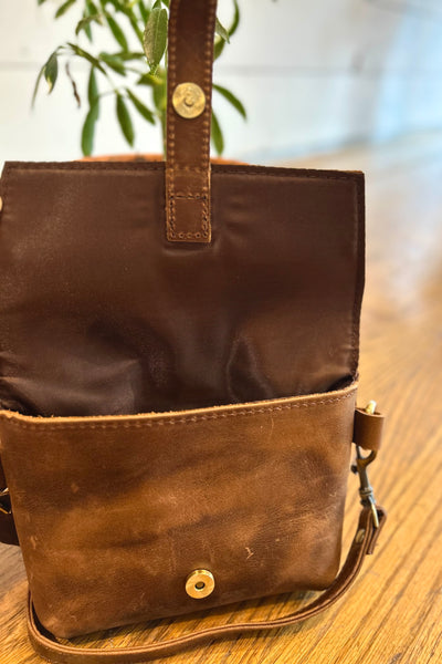 Universal Leather Crossbody - Brown