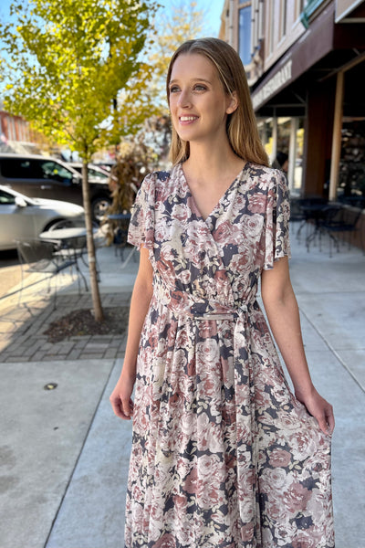 Heidi Chiffon Floral Maxi Dress