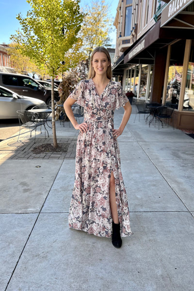 Heidi Chiffon Floral Maxi Dress