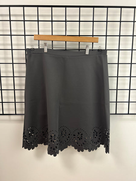 Size XLarge Grey Cut-Out Skirt