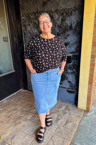 Amanda Denim Skirt - Light Wash
