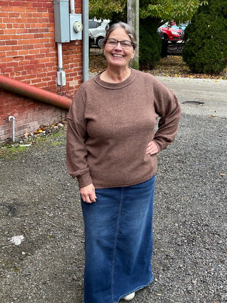 Cassey Cozy Top - Brown - Restock coming SOON