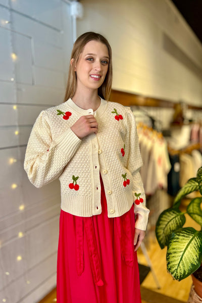 Smocked Midi Dress - Fuchsia