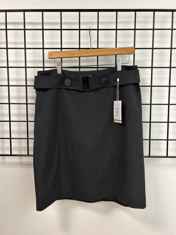 Size 12 Grey Buckle Pencil Skirt