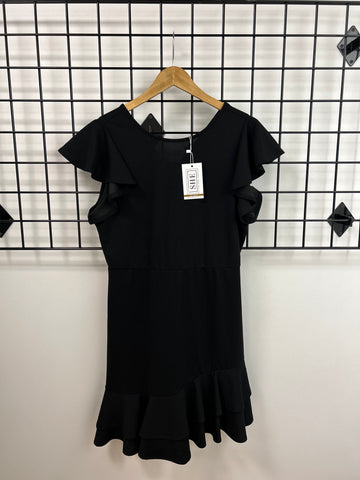 Size XLarge Black Flutter Dress