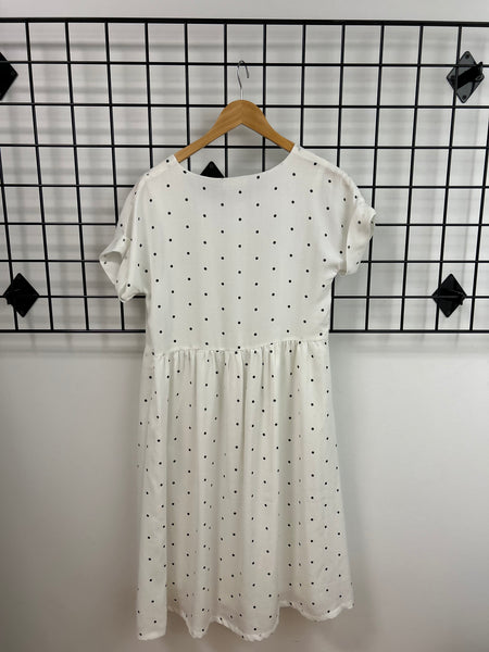 Size Small White Dot Dress