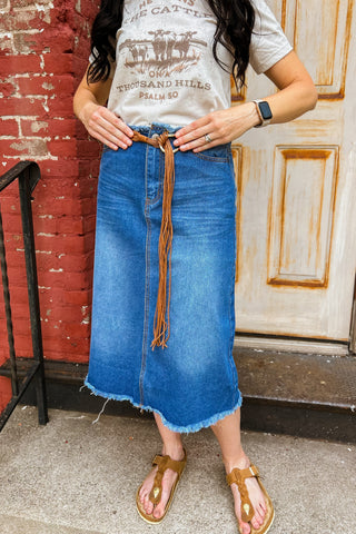 Braided tie belts with tassels