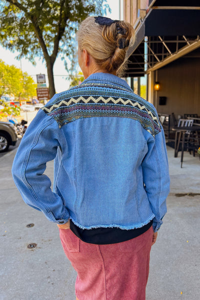 Aztec Denim Jacket