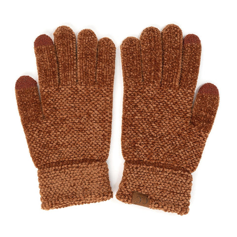 CC Chenille Touchscreen Glove - Clay