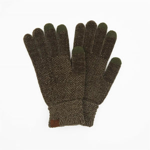 CC Chenille Touchscreen Glove -New Olive