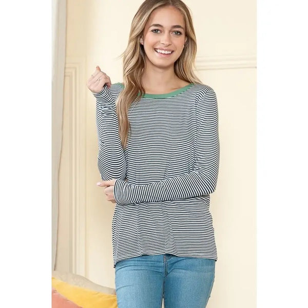 Long Sleeve Stripe Top