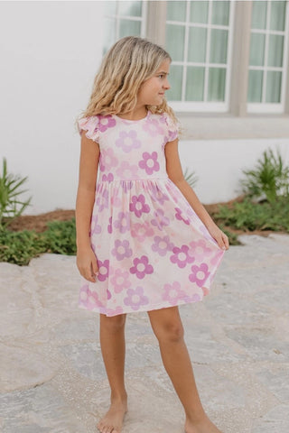 Claire Girls Dress - Lavender