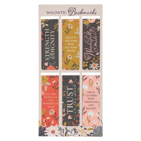 Magnetic Bookmark -Warm Florals