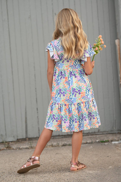 Emmy Girls Twirl Dress - Garden Floral