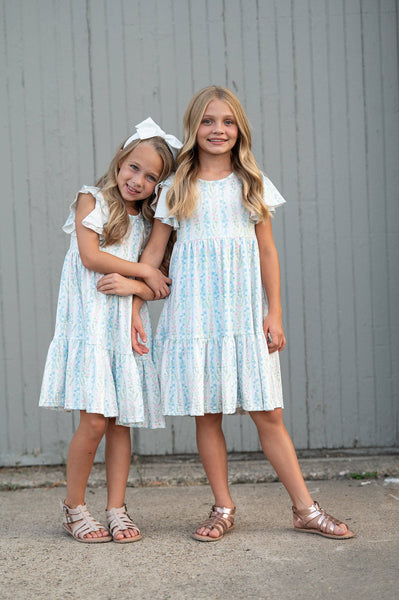 Emmy Girls Twirl Dress - Pastel Floral