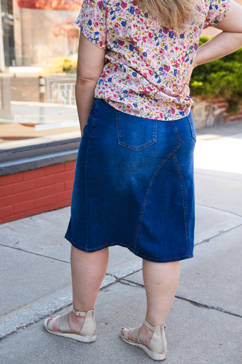 Amy denim mini skirt