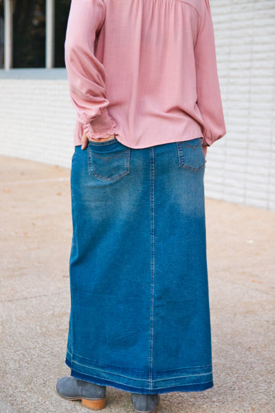 Avery Denim Skirt -  Vintage Wash