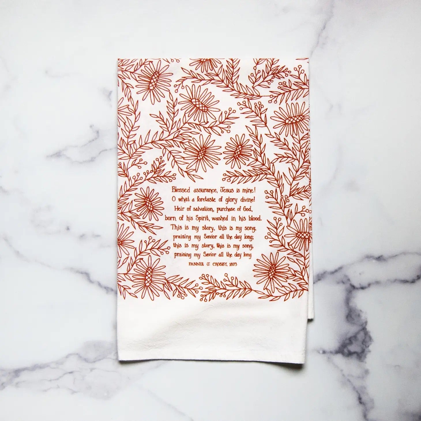 Hymn Tea Towel - Blessed Assurance